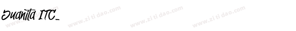 Juanita ITC字体转换